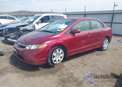 2006 Honda Civic Lx z USA, uszkodzony, nr VIN 1HGFA15586L114662